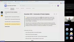 Fabric Community Update - December 2025 [recording added]