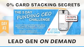 0% Business Credit Stacking & Unlimited Lead Gen - REPLAY