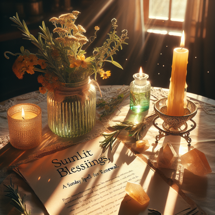 Sunlit Blessings: A Sunday Spell for Renewal