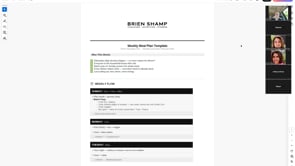  Weekly Meal Plan Call