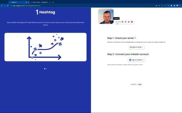 Using EngageAI for LinkedIn Commeting