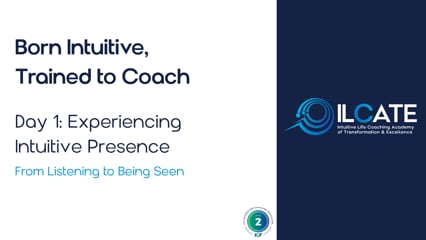 Born Intuitive, Trained to Coach- Replays