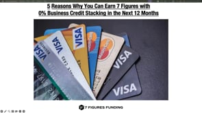 5 Reasons You can EARN 7 Figures w 0% Funding