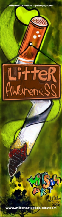 Cigarette litter awareness 