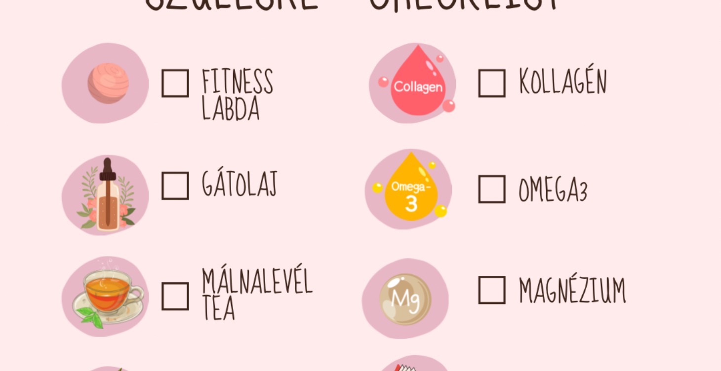 Szülésre felkészítő checklista