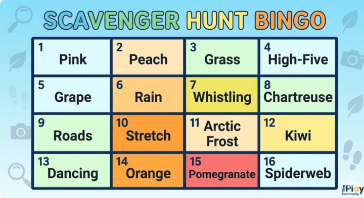 THE CHALLENGE IS LIVE! Scavenger Hunt Bingo Starts NOW! 