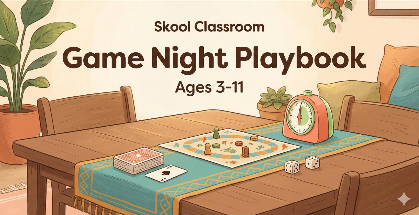 Game Night Playbook (ages 3-11)