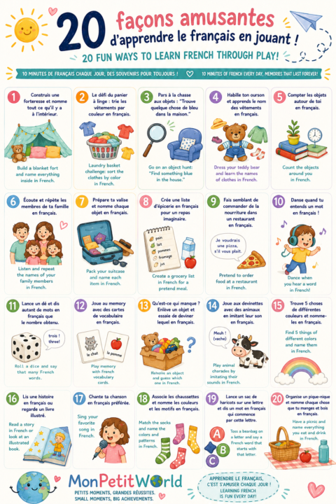 🇫🇷 20 Fun Ways to Learn French Through Play!