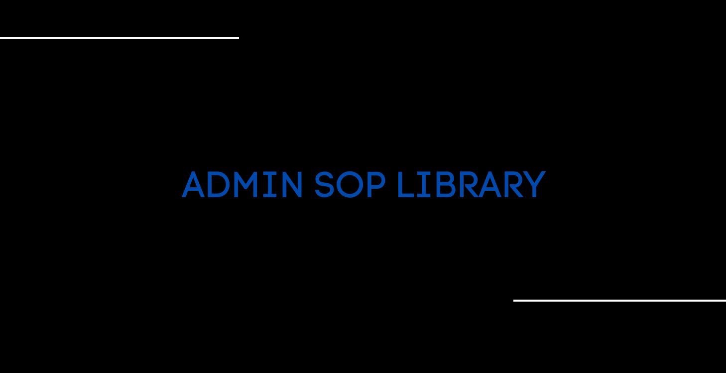 DC REALTY ADMIN SOP LIBRARY
