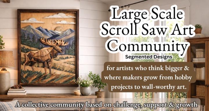 Large Scale Scroll Saw Art