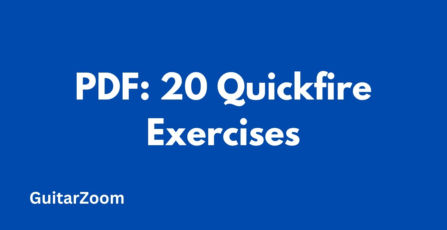 PDF: 20 Quickfire Exercises