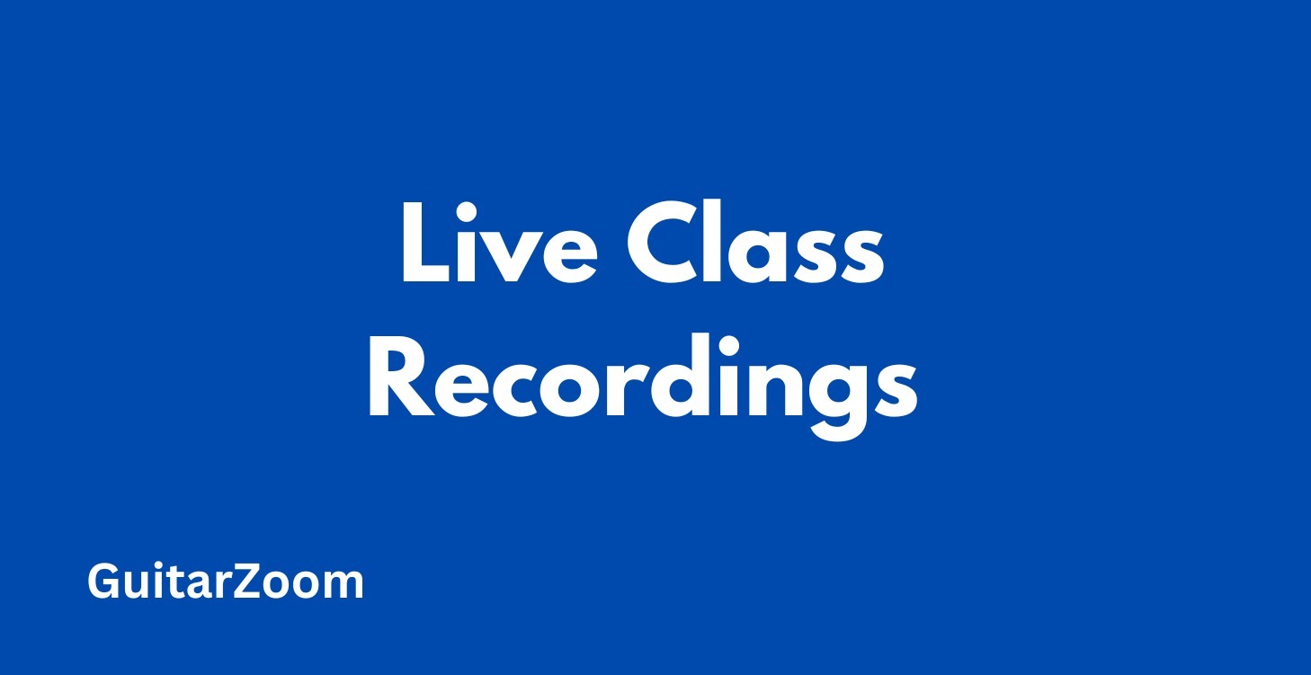 Live Class Recordings