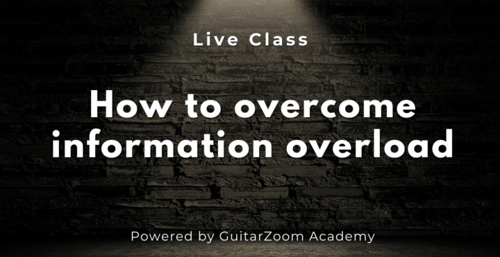 LIVE "How to overcome information overload" class this Tuesday 9/16/25 @ 2pm PST
