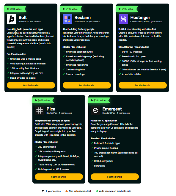 🚀 Acabo de pillar esto en AppSumo - Build Faster Bundle