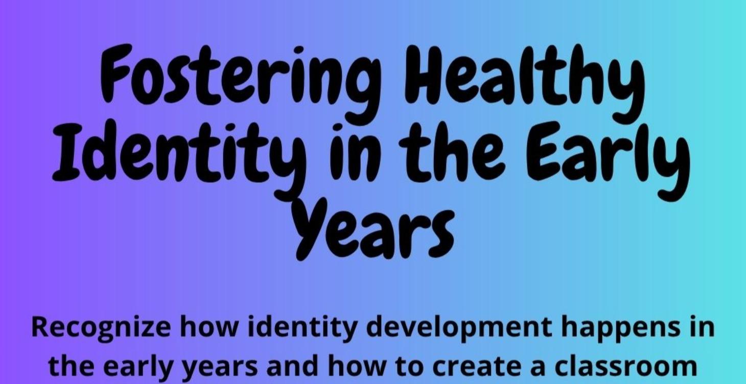 Fostering Healthy Identity in Early Years MRC