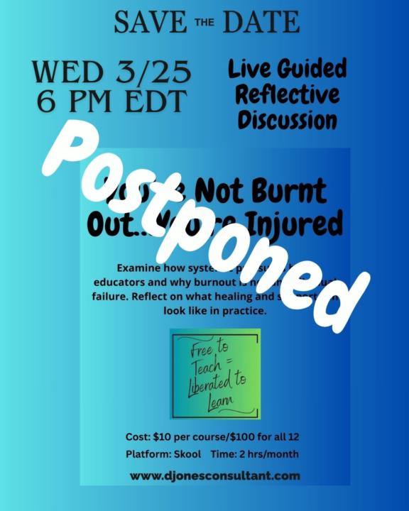 MRC Guided Discussion Postponed