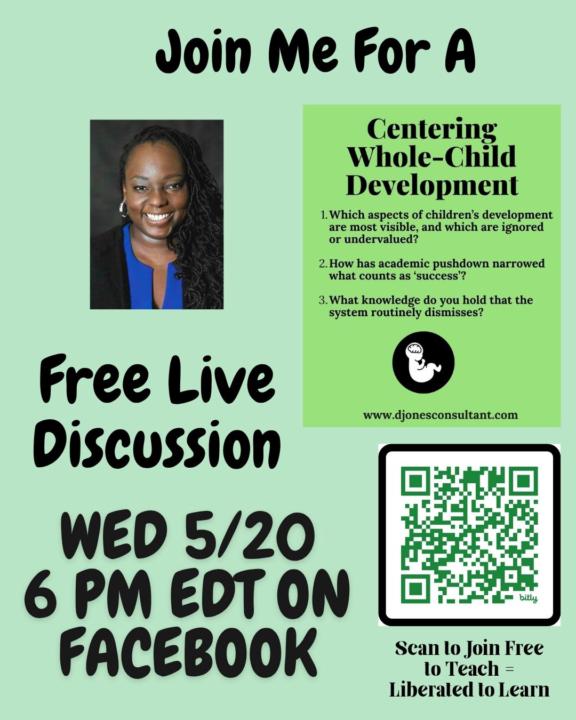 Free Live Discussion Wed 5/20
