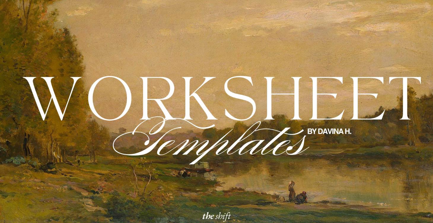 WORKSHEET & TEMPLATES