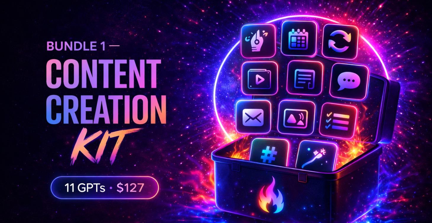 Content Creation Kit- 11 GPT Bundle