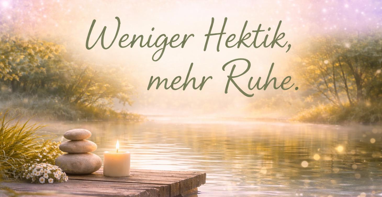 Weniger Hektik mehr Ruhe.