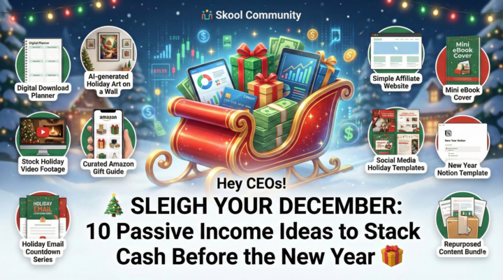 🎄 Sleigh Your December: 10 Passive Income Ideas to Stack Cash Before the New Year 🎁