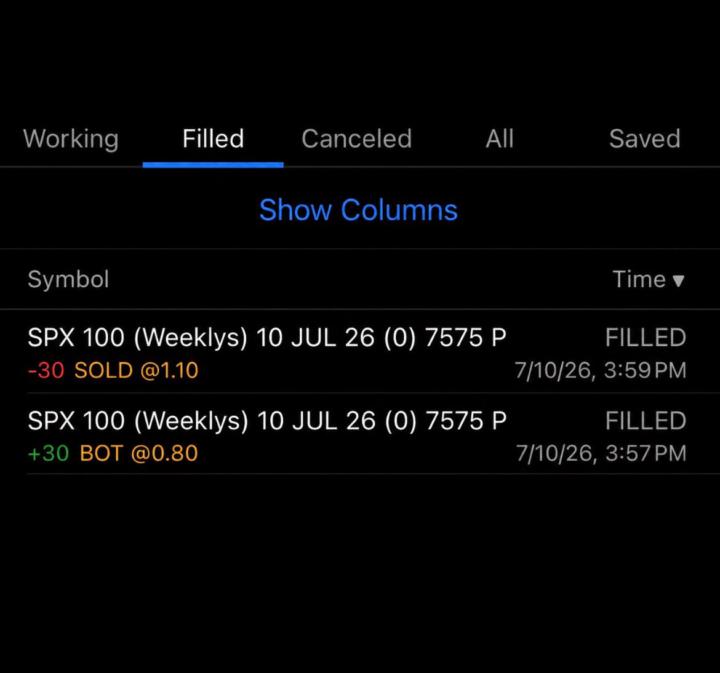 SPX -  36%  SOLO UNA ENTRADA