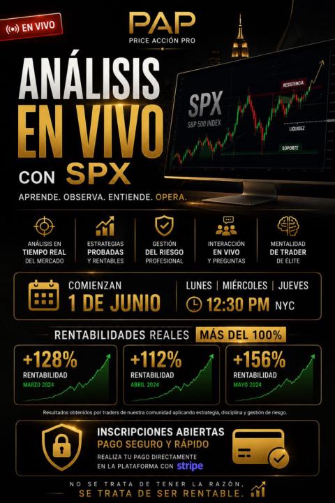 📊 CLASES EN VIVO – ENFOQUE SPX 📊