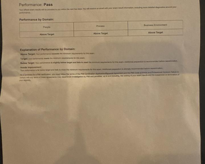 Passed with AT/AT/AT!!