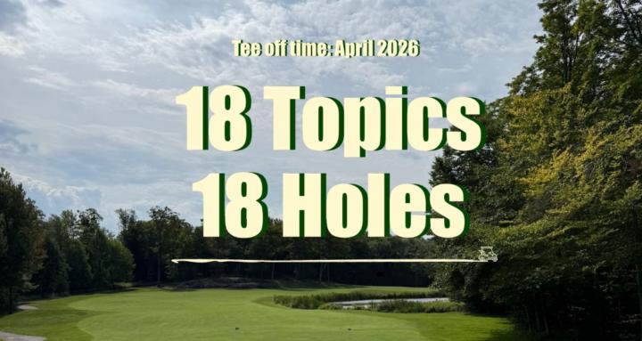 18 topics 18 holes