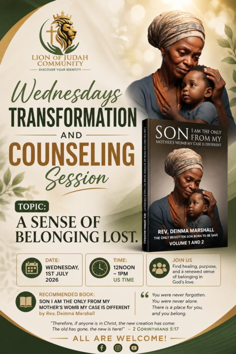 Wednesday Transformation And Counseling Session 