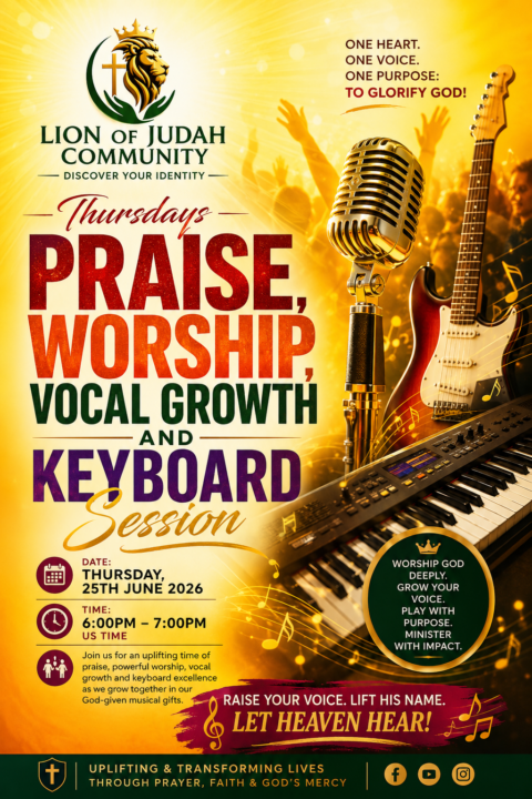 Thursday Praise,Worship And Vocal Growth Session