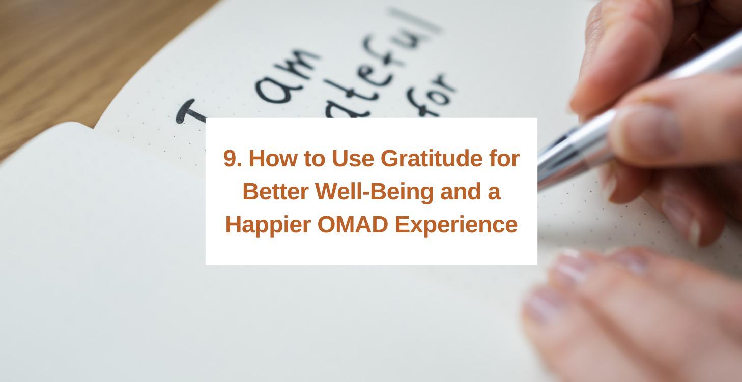 9. How to use gratitude for better well-being