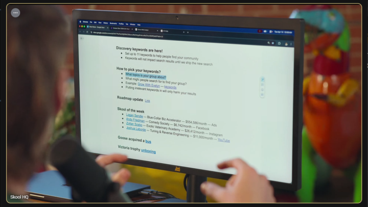 Keywords are LIVE - Skool News Broadcast Notes