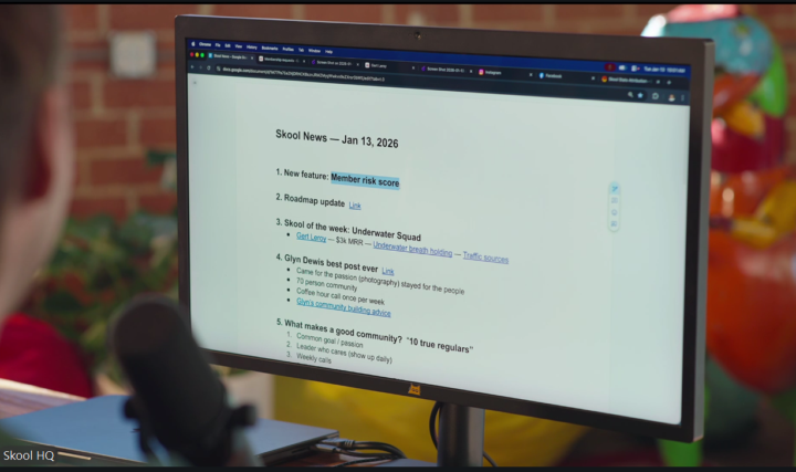 Member Risk Score and More - Skool News