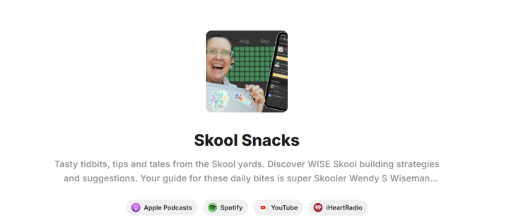 Are you ready for Skool Snacks? 🎙️🤓