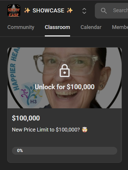 We can now charge up to 100k on Skool 🤑