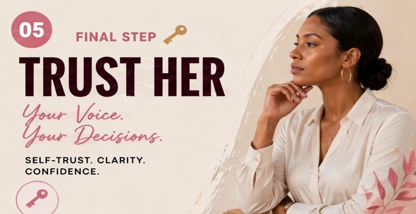 🔑 STEP 4 — Learn to Trust Yourself Again