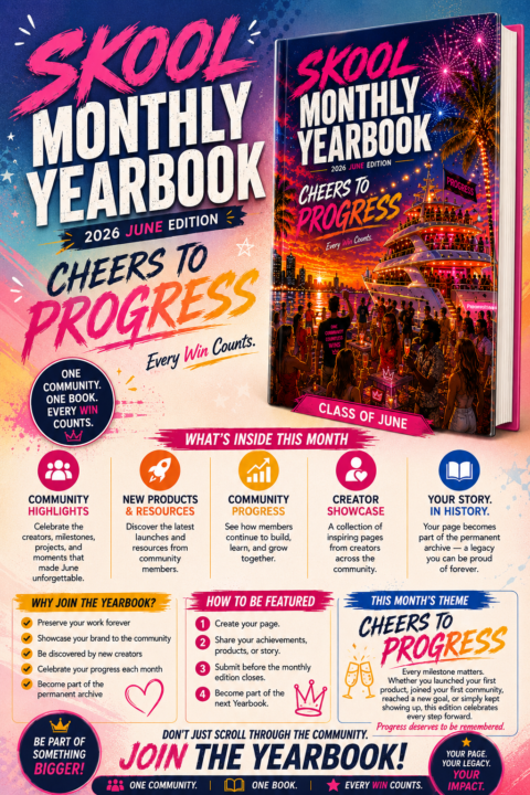   🎉 THE JUNE EDITION OF THE SKOOL MONTHLY YEARBOOK IS LIVE! 🎉