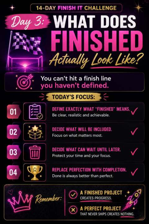 Day 3: What Does Finished Actually Look Like?