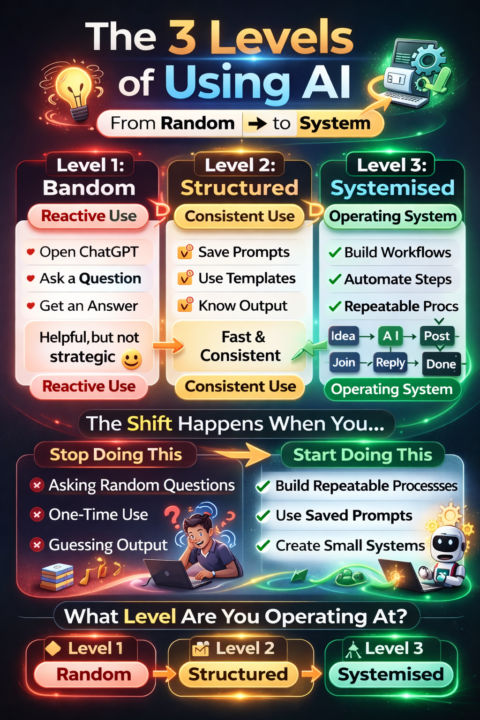 The 3 Levels of Using AI