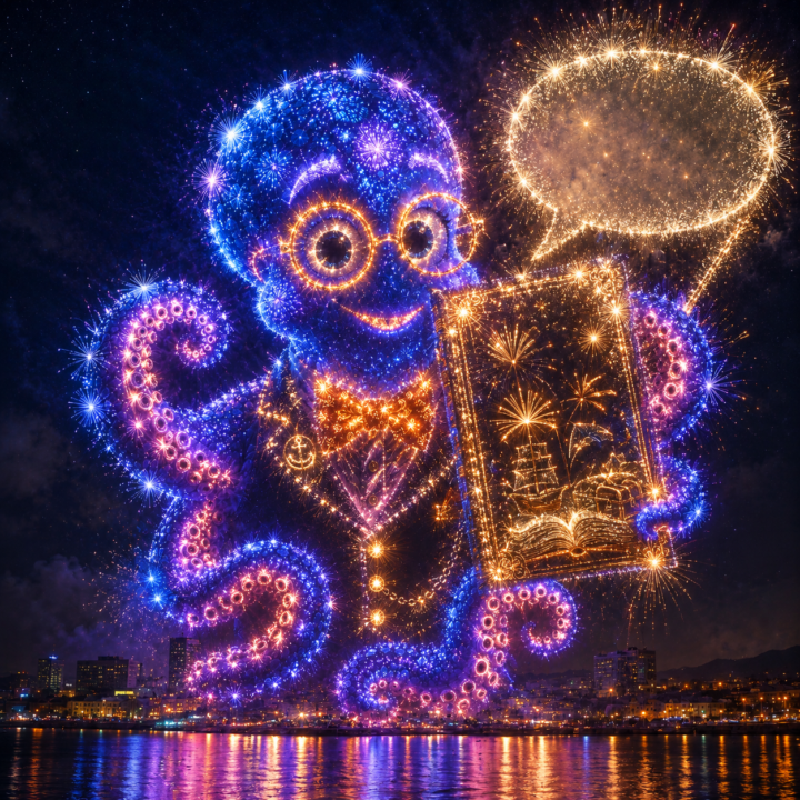 Turn your logo into a fireworks display