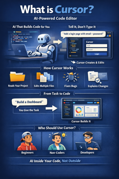 Cursor is an AI-powered code editor.