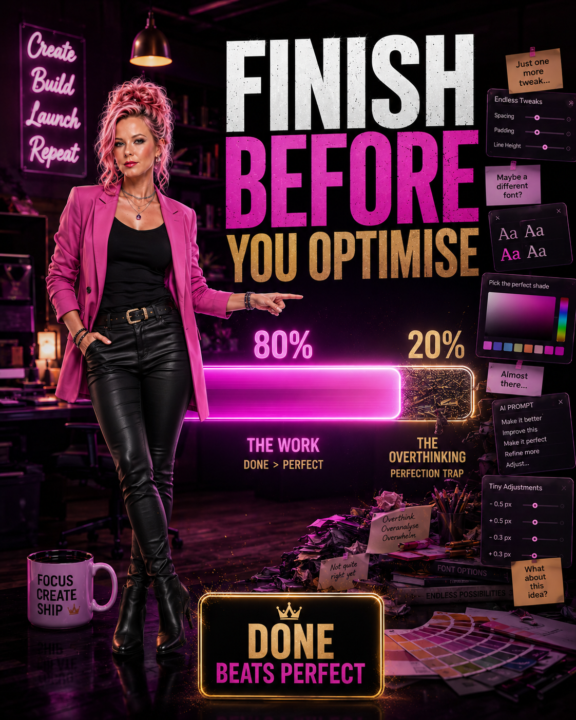FINISH BEFORE YOU OPTIMISE