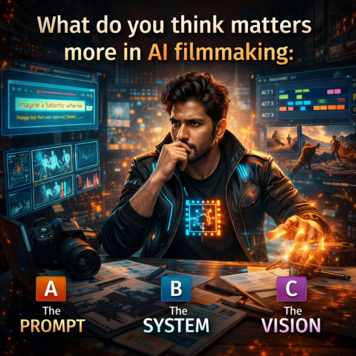 What do you think matters more in AI filmmaking: