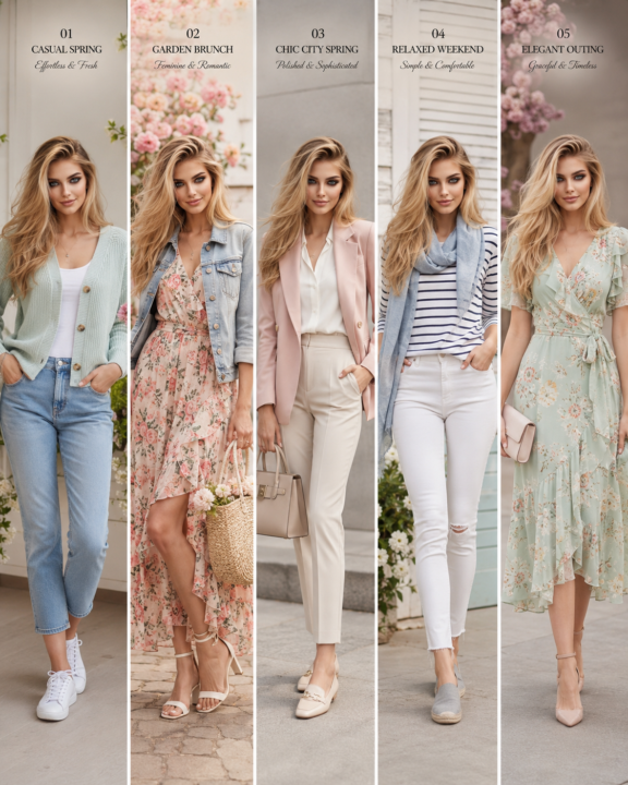 Fashion layout for spring