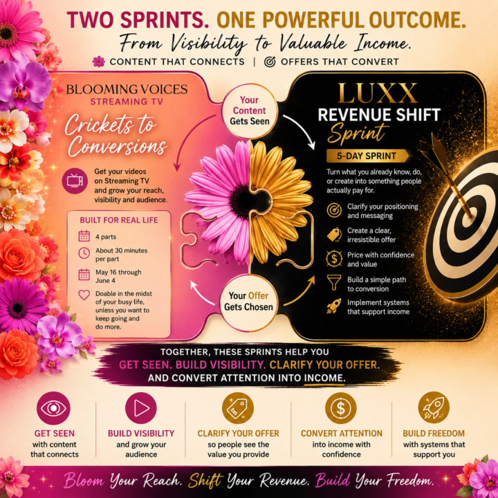 TODAY is the start of the LUXX Revenue Shift Sprint.