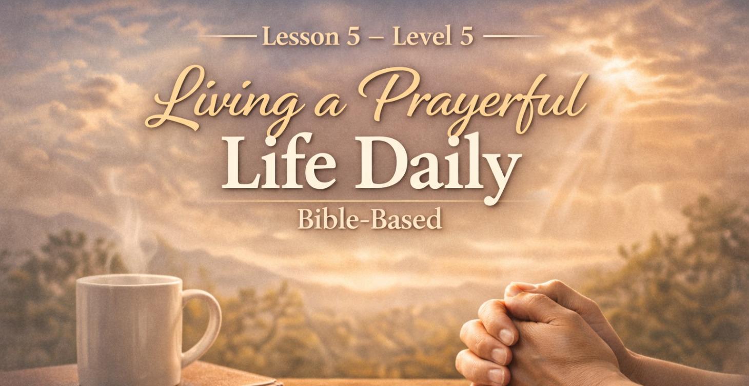 Lesson 5 – Level 5 Living a Prayerful Life Daily