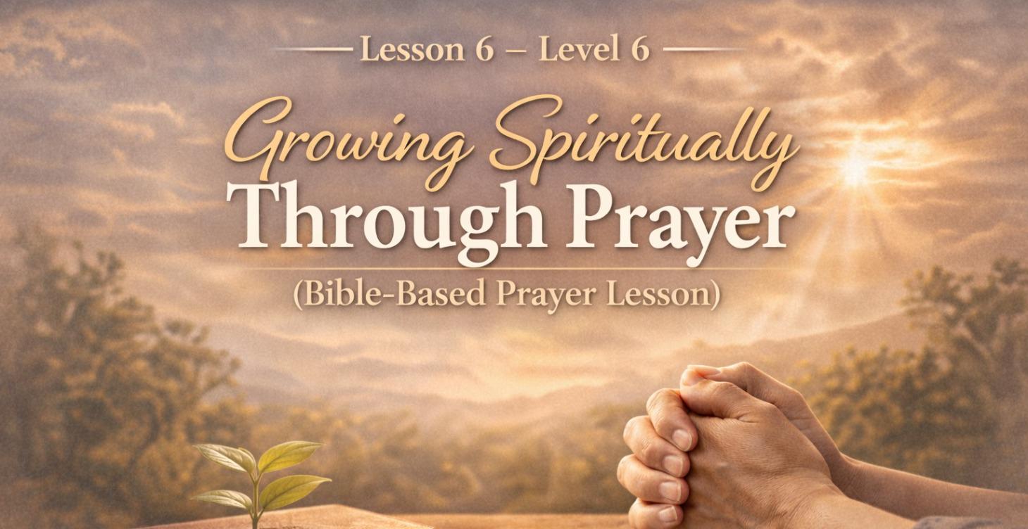 Lesson 6Level 6Growing Spiritually Through Prayer