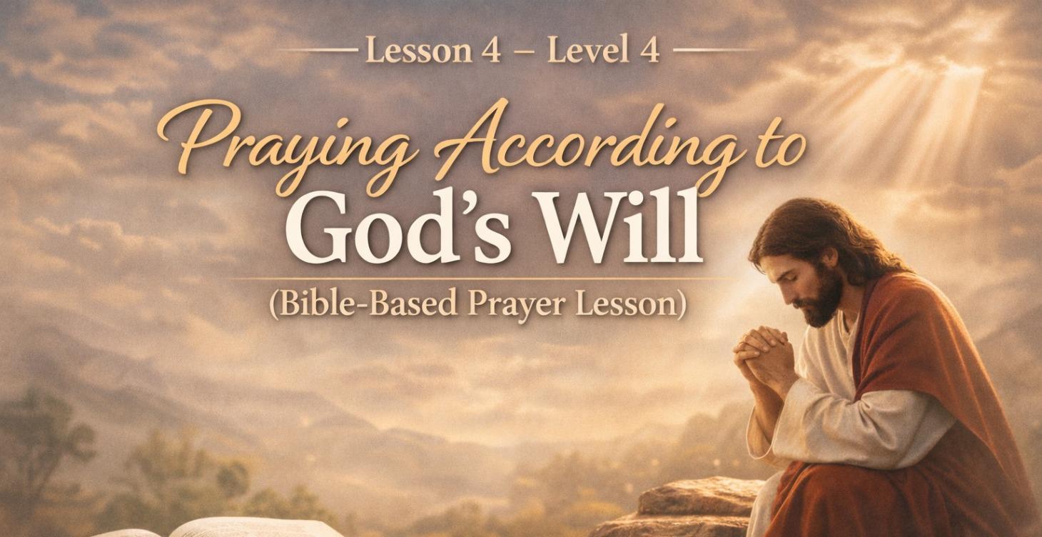 Lesson 4 –Level 4 Praying According to God’s Will