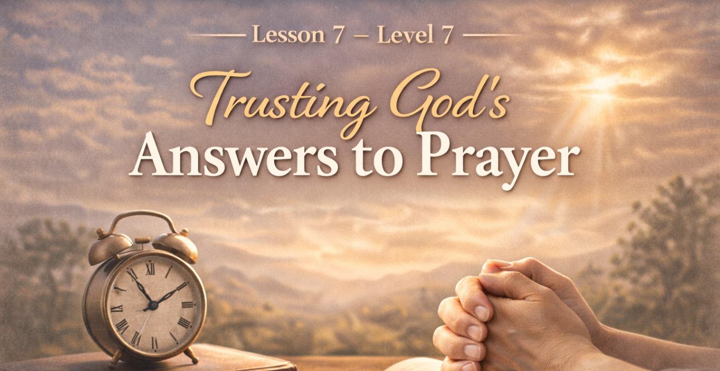 Lesson 7 Level 7 Trusting God’s Answers to Prayer
